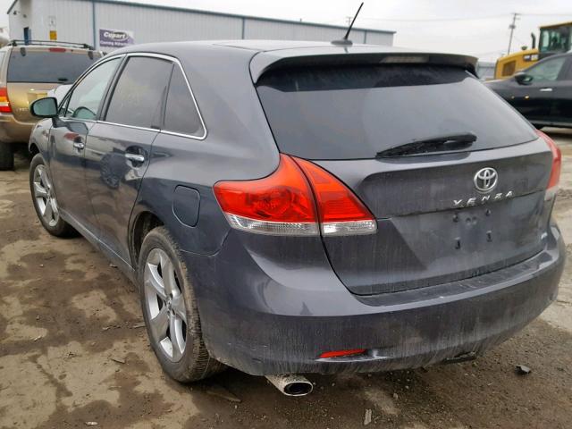 4T3BK11A99U001589 - 2009 TOYOTA VENZA BASE GRAY photo 3