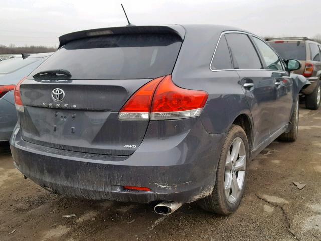 4T3BK11A99U001589 - 2009 TOYOTA VENZA BASE GRAY photo 4