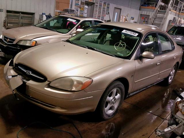 1FAFP55S81G143838 - 2001 FORD TAURUS SES TAN photo 2