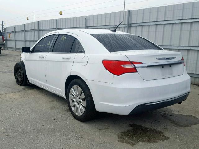 1C3CCBAB5EN212651 - 2014 CHRYSLER 200 LX WHITE photo 3