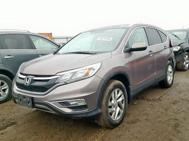 5J6RM4H79FL091484 - 2015 HONDA CR-V EXL GRAY photo 2