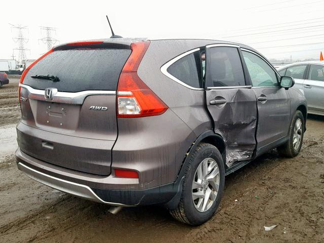 5J6RM4H79FL091484 - 2015 HONDA CR-V EXL GRAY photo 4