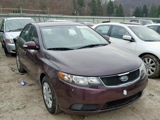 KNAFU4A22A5282147 - 2010 KIA FORTE EX BURGUNDY photo 1