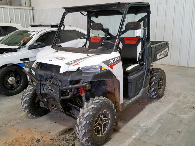 4XAUH9EA4EB166377 - 2014 POLARIS RANGER 900 WHITE photo 2