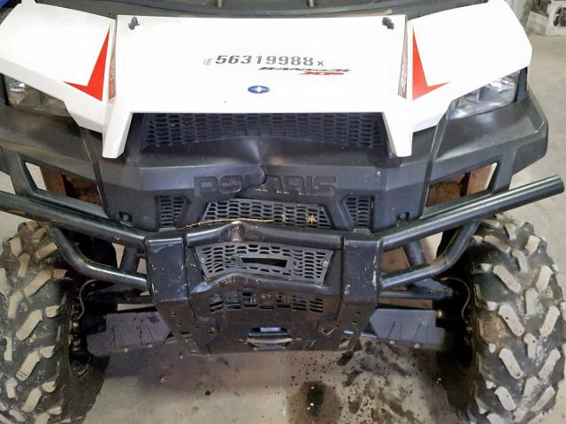 4XAUH9EA4EB166377 - 2014 POLARIS RANGER 900 WHITE photo 9