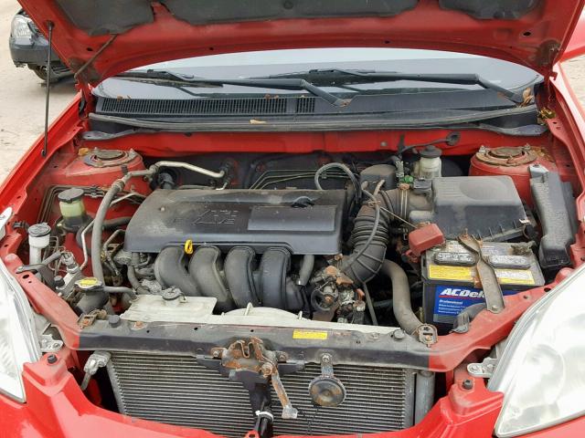 2T1LR32EX4C183514 - 2004 TOYOTA COROLLA MA RED photo 7