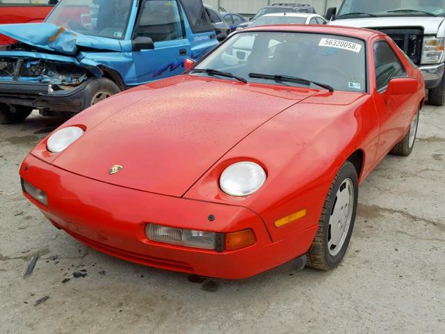 WP0JB0921HS860749 - 1987 PORSCHE 928 S RED photo 2