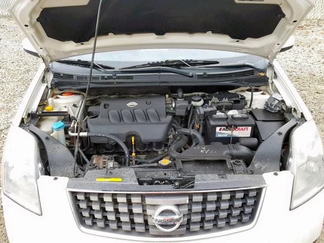 3N1AB61E57L698861 - 2007 NISSAN SENTRA 2.0 WHITE photo 7