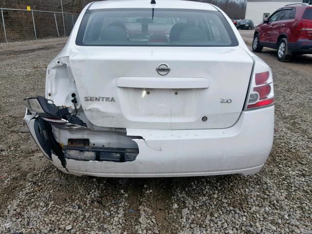 3N1AB61E57L698861 - 2007 NISSAN SENTRA 2.0 WHITE photo 9