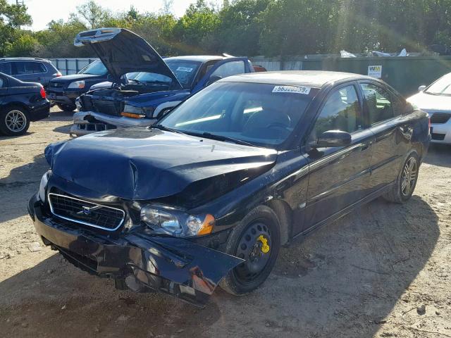 YV1RS592562543631 - 2006 VOLVO S60 2.5T BLACK photo 2