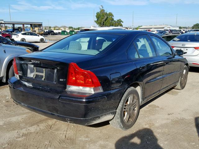 YV1RS592562543631 - 2006 VOLVO S60 2.5T BLACK photo 4