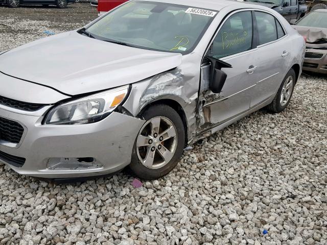 1G11B5SL9EF294322 - 2014 CHEVROLET MALIBU LS SILVER photo 9