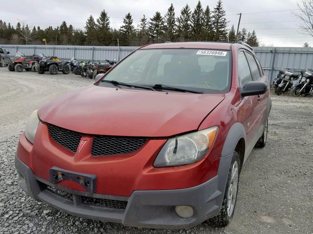 5Y2SL62823Z477065 - 2003 PONTIAC VIBE RED photo 2