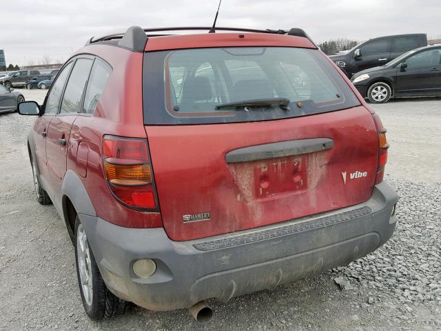 5Y2SL62823Z477065 - 2003 PONTIAC VIBE RED photo 3