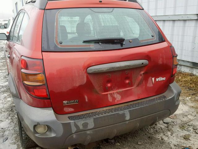 5Y2SL62823Z477065 - 2003 PONTIAC VIBE RED photo 9