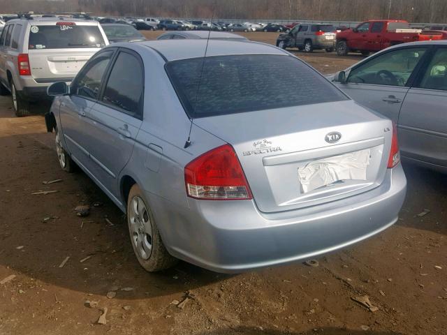 KNAFE121885524273 - 2008 KIA SPECTRA EX BLUE photo 3