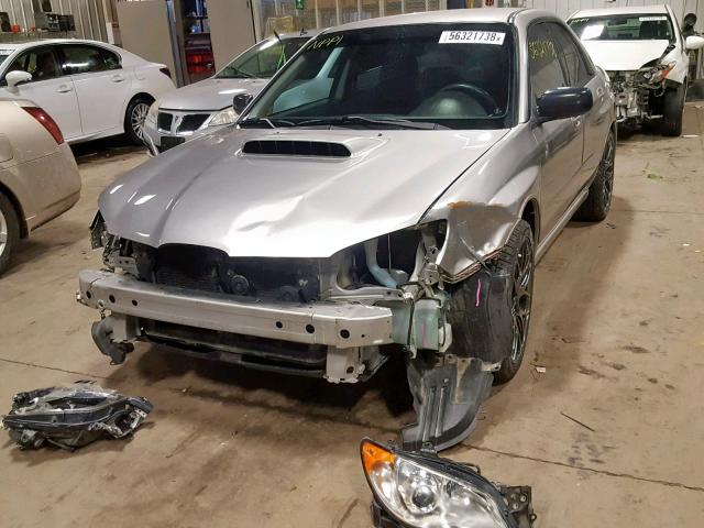 JF1GD75657G500932 - 2007 SUBARU IMPREZA WR SILVER photo 2