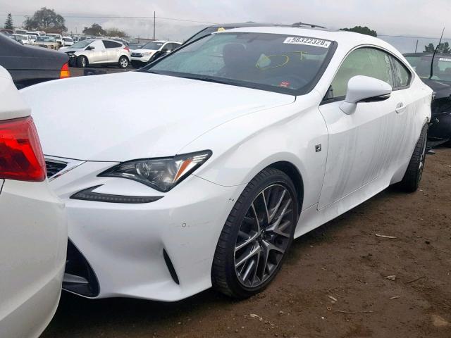 JTHHA5BC0G5004646 - 2016 LEXUS RC 200T WHITE photo 2