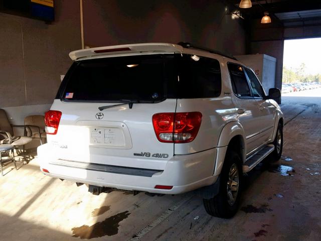 5TDBT48A36S267224 - 2006 TOYOTA SEQUOIA LI WHITE photo 4