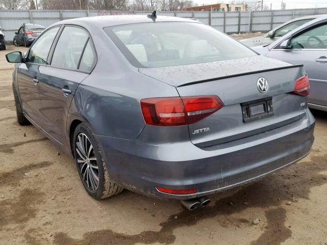 3VWB17AJ5GM414871 - 2016 VOLKSWAGEN JETTA SPOR GRAY photo 3