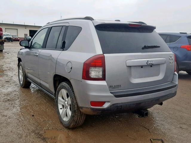1C4NJCBA8GD687516 - 2016 JEEP COMPASS SP ვერცხლისფერი ფოტო 3