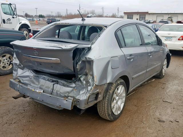 3N1AB6AP0BL657726 - 2011 NISSAN SENTRA 2.0 SILVER photo 4