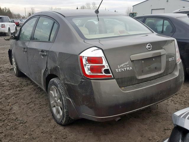 3N1AB61E47L629384 - 2007 NISSAN SENTRA 2.0 BROWN photo 3