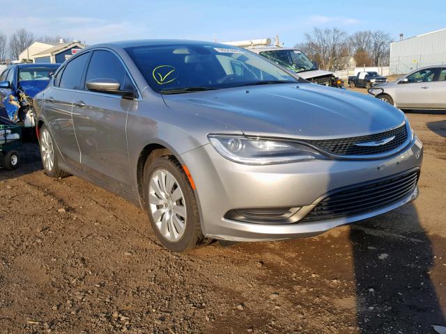 1C3CCCFB5FN655463 - 2015 CHRYSLER 200 LX SILVER photo 1