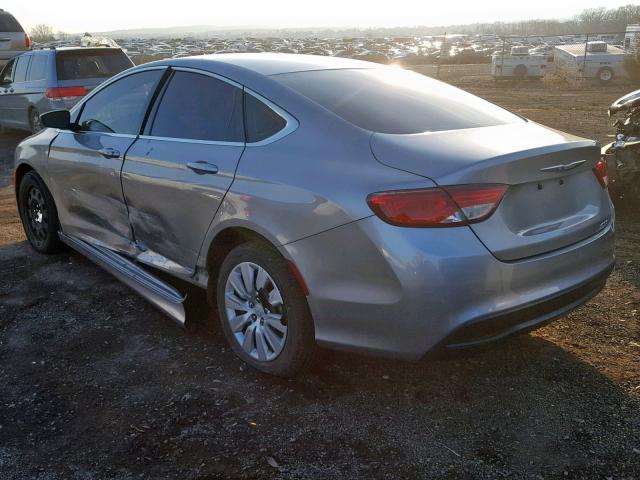 1C3CCCFB5FN655463 - 2015 CHRYSLER 200 LX SILVER photo 3