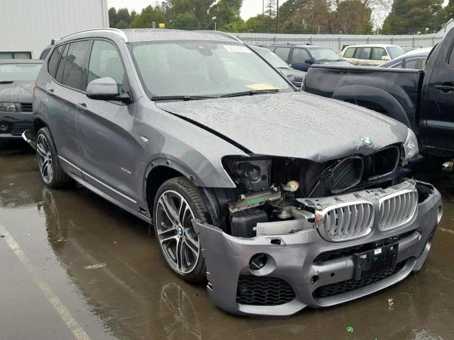 5UXWX7C59G0S16752 - 2016 BMW X3 XDRIVE3 GRAY photo 1