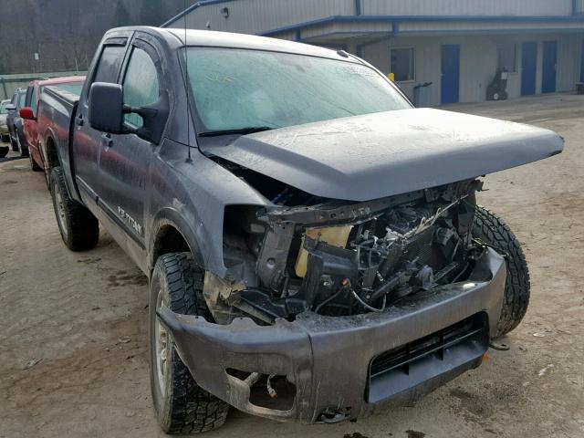 1N6AA0EC5CN307883 - 2012 NISSAN TITAN S GRAY photo 1