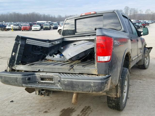 1N6AA0EC5CN307883 - 2012 NISSAN TITAN S GRAY photo 4