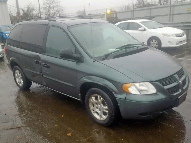 1D4GP25R43B327459 - 2003 DODGE CARAVAN SE GREEN photo 1