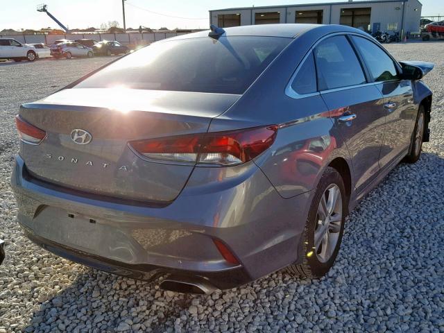 5NPE34AF6JH683110 - 2018 HYUNDAI SONATA SPO GRAY photo 4