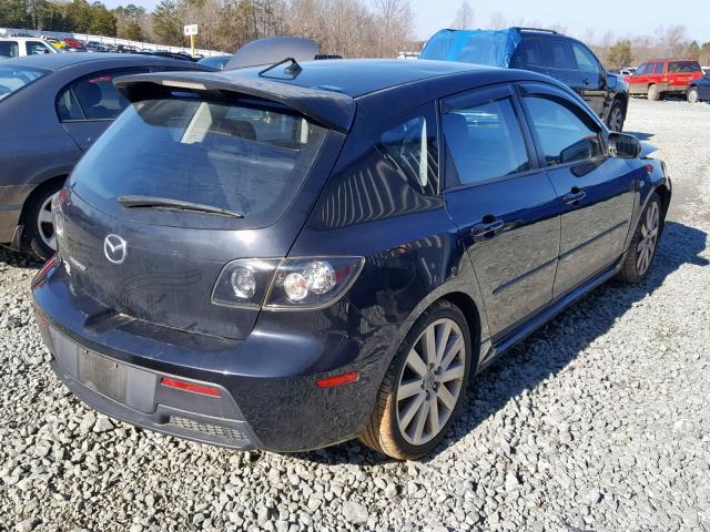 JM1BK34M281158556 - 2008 MAZDA SPEED 3 GRAY photo 4