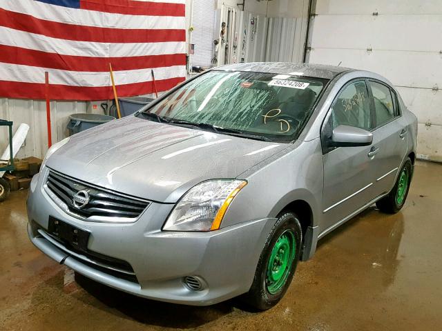 3N1AB6AP7CL782854 - 2012 NISSAN SENTRA 2.0 SILVER photo 2