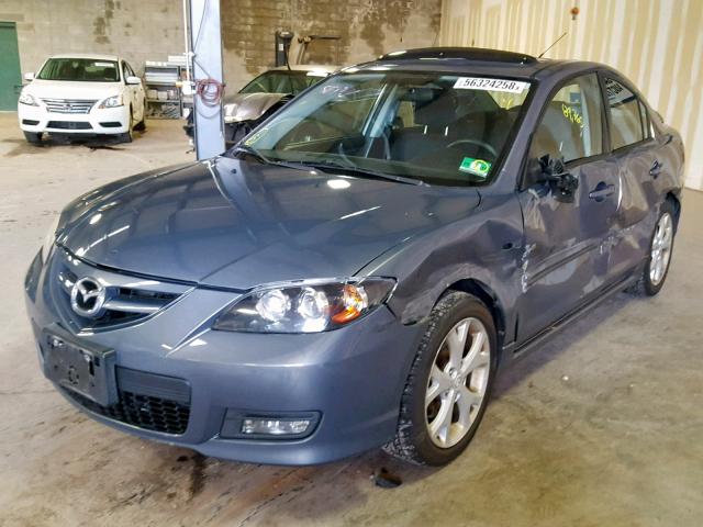 JM1BK324981157696 - 2008 MAZDA 3 S GRAY photo 2