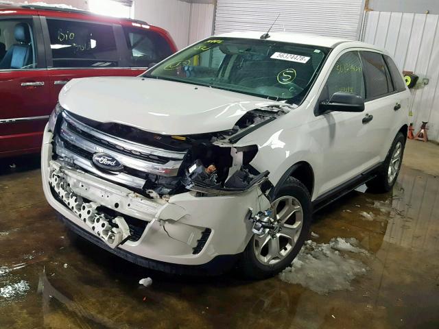 2FMDK3G96DBC30952 - 2013 FORD EDGE SE WHITE photo 2