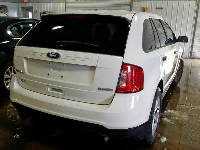 2FMDK3G96DBC30952 - 2013 FORD EDGE SE WHITE photo 4