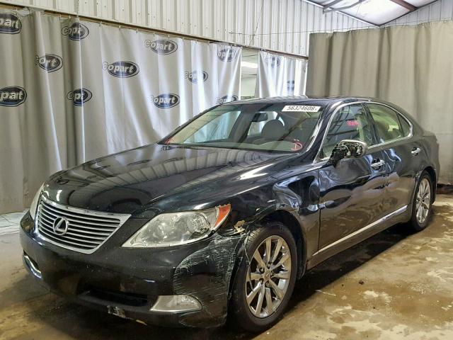 JTHBL46F075044160 - 2007 LEXUS LS 460 BLACK photo 2