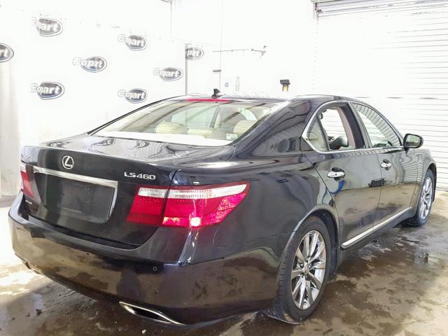 JTHBL46F075044160 - 2007 LEXUS LS 460 BLACK photo 4