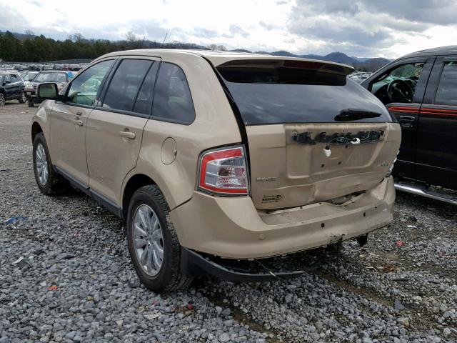 2FMDK39C57BB25171 - 2007 FORD EDGE SEL P BEIGE photo 3