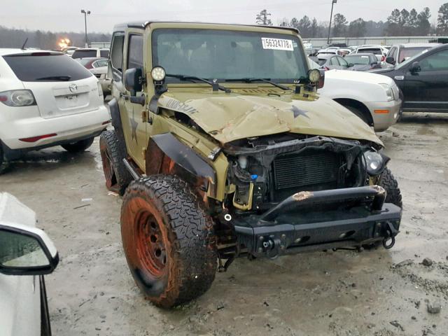 1C4AJWAG1DL531180 - 2013 JEEP WRANGLER S GREEN photo 1