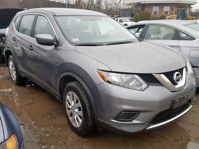 JN8AT2MV7GW139390 - 2016 NISSAN ROGUE S GRAY photo 1