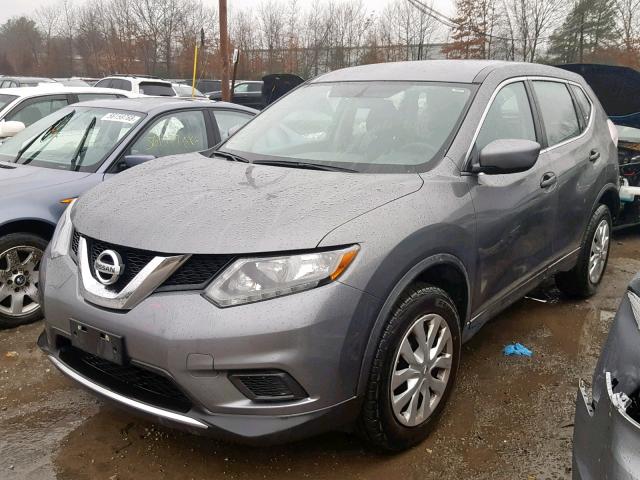 JN8AT2MV7GW139390 - 2016 NISSAN ROGUE S GRAY photo 2