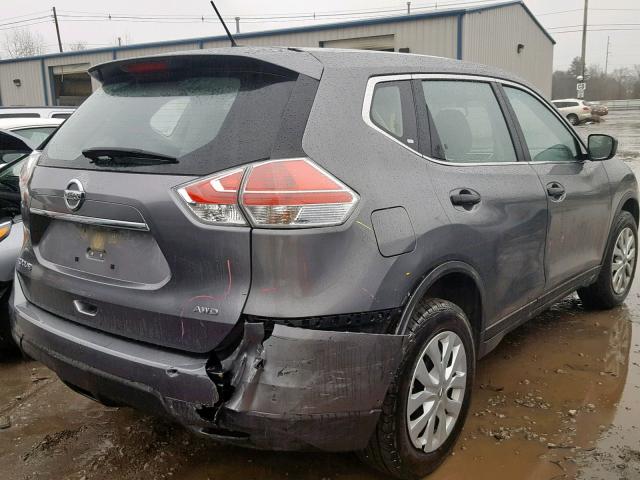 JN8AT2MV7GW139390 - 2016 NISSAN ROGUE S GRAY photo 4