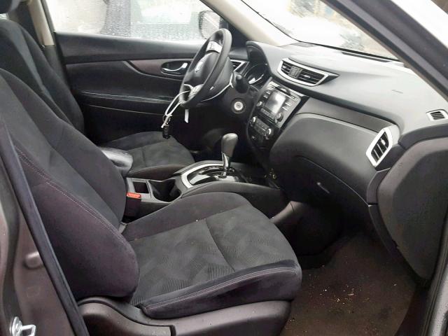 JN8AT2MV7GW139390 - 2016 NISSAN ROGUE S GRAY photo 5