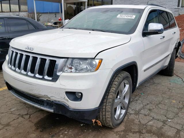 1C4RJFBG6CC284500 - 2012 JEEP GRAND CHER WHITE photo 2