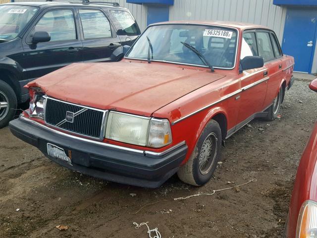 YV1AS8803P1488313 - 1993 VOLVO 240 RED photo 2