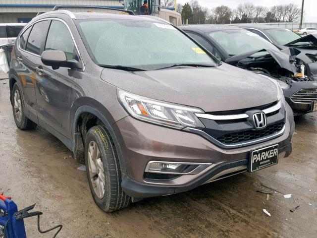 2HKRM3H76FH528135 - 2015 HONDA CR-V EXL BROWN photo 1